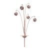 Iron Floral Spray Garden Stake (Set of 2)