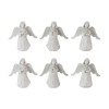 Praying Angel Figurine with Metal Wings (Set of 6)