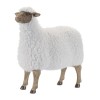 Furry Sheep Statue 23"L