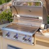 AOG 24" Built-In Stainless Steel Grill with Rotisserie Backburner, NG/LP