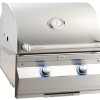 FM A430i Aurora 24" Built-In Grill with Analog Thermometer, NG/LP