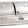 FM A830i Aurora Gas / Charcoal Combo Built-In Grill with Analog Thermometer, NG/LP