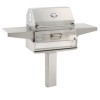 FM Legacy Charcoal 24" Stainless Steel In-Ground Post Mount Grill - 22SC01CG6