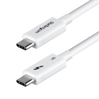 Startech TBLT5MM1M240WWH CERTIFIED THUNDERBOLT 5 CABLE 80GBPS/120GBPS/8K 60HZ/240W - WHITE