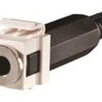 C2G KS14ST-88 KEYSTN1/4 STEREO JACKSLDRWHT