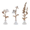 Ceramic Floral Stem Sculpture (Set of 3)