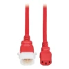 Eaton P005-E06-ARD-6 PDU POWER CORDS C13 P-LOCK C14 HEAVY-DUTY 15A 250V 6FT RED 6 PACK