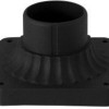 Black Aluminum Pedestal Lamp Base