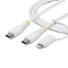 Startech 2M-U2-LNTC-CABLE 2-IN-1 USB-C CHARGING CABLE LIGHTNING/USB-C FOR IPHONE/ANDROID