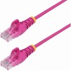 Startech N6PAT9INPKS SLIM CAT6 CABLE PINK LSZH SLIM SNAGLESS RJ45 UTP PATCH CABLE