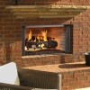 Outdoor Lifestyles Villawood Outdoor Wood Burning Fireplace with Herringbone Refractory