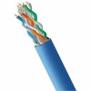 4xem 4XCAT5E500RBL 500FT CAT5E RISER 350MHZ CABLE PURE COPPER 24AWG SOLID BLUE CMR