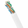 4xem 4XCAT6A1000RWH 1000FT CAT6A RISER CABLE 500MHZ PURE COPPER 23AWG SOLID WHITE CMR