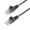 Startech N6PAT9INBKS SLIM CAT6 CABLE BLACK LSZH SLIM SNAGLESS RJ45 UTP PATCH CABLE