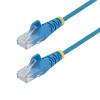 Startech N6PAT9INBLS SLIM CAT6 CABLE BLUE LSZH SLIM SNAGLESS RJ45 UTP PATCH CABLE