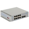 Omnitron Systems 9581-0-28-9W 10/100/1000 8XRJ-45 POE+ SWITCH 2X 1G/10G SFP DC -40-60C