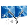 Siig CE-MT6911-S1 DUAL 43IN MECHANICAL SPRING MONITOR ARM MOUNT-GRAY