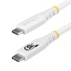 Startech CC6FT20GUSB4TPW 6FT USB4 CABLE WHITE USB-IF CERTIFIED 4K120/DP2.1/240W/20GBPS
