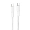 Belkin CAB025FQ3MWH C - C CBL 240W 2.0 BRAIDED PCR 3M WHITE