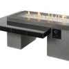 Outdoor Greatroom 64.5" Black Uptown Linear Gas Fire Pit Table