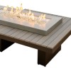 Outdoor Greatroom 64.5" Coastal Grey Uptown Linear Gas Fire Pit Table