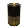 Illuminated Cut-Out Metal Round Fountain 21.5"H