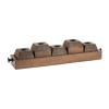Wooden Drawer Taper Candle Holders 18"L