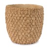 Woven Texture Cement Planter 10.5"D