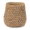 Braided Weave Cement Vase 7"D