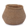 Braided Weave Cement Vase 9"D