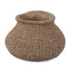 Braided Weave Cement Vase 10"D