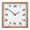 Square Wood Frame Wall Clock 16"SQ