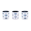 Sailboat Print Votive Holder (Set of 3)
