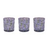 Frosted Hydrangea Print Votive Holder (Set of 3)