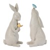 Rabbit with Bird and Butterfly Figurine (Set of 2)