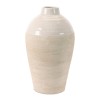 Two-Tone Stoneware Vase 15.5"H