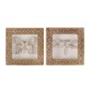 Sculpted Butterfly and Dragonfly Wall Plaque (Set of 2)