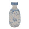 Floral Stoneware Vase 11"H
