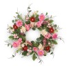 Mixed Garden Rose Floral Wreath 24 Inch