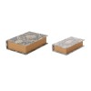 Patterned Decorative Book Box (Set of 2)