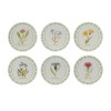 Round Framed Encyclopedia Floral Print (Set of 6)