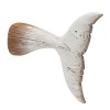 Distressed Wood Whale Tail Wall Art 15"H