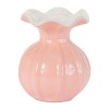 Ribbed Ruffle Rim Vase (Set of 2)