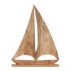 Mango Wood Sailboat Decor 35.5"H