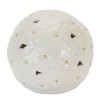 Floral Embossed Ceramic Orb (Set of 2)