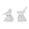Bird on Floral Pedestal Figurines (Set of 2)