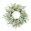 Mixed Foliage and Butterfly Wreath 24 Inch