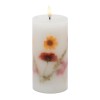FIA Wick Pressed Floral Candle 6"H
