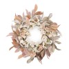 Harvest Foliage and Blossom Wreath 24"D