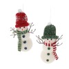 Polyester Snowman Ornament Set of 6